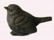 Mini vogel zwart goud 800